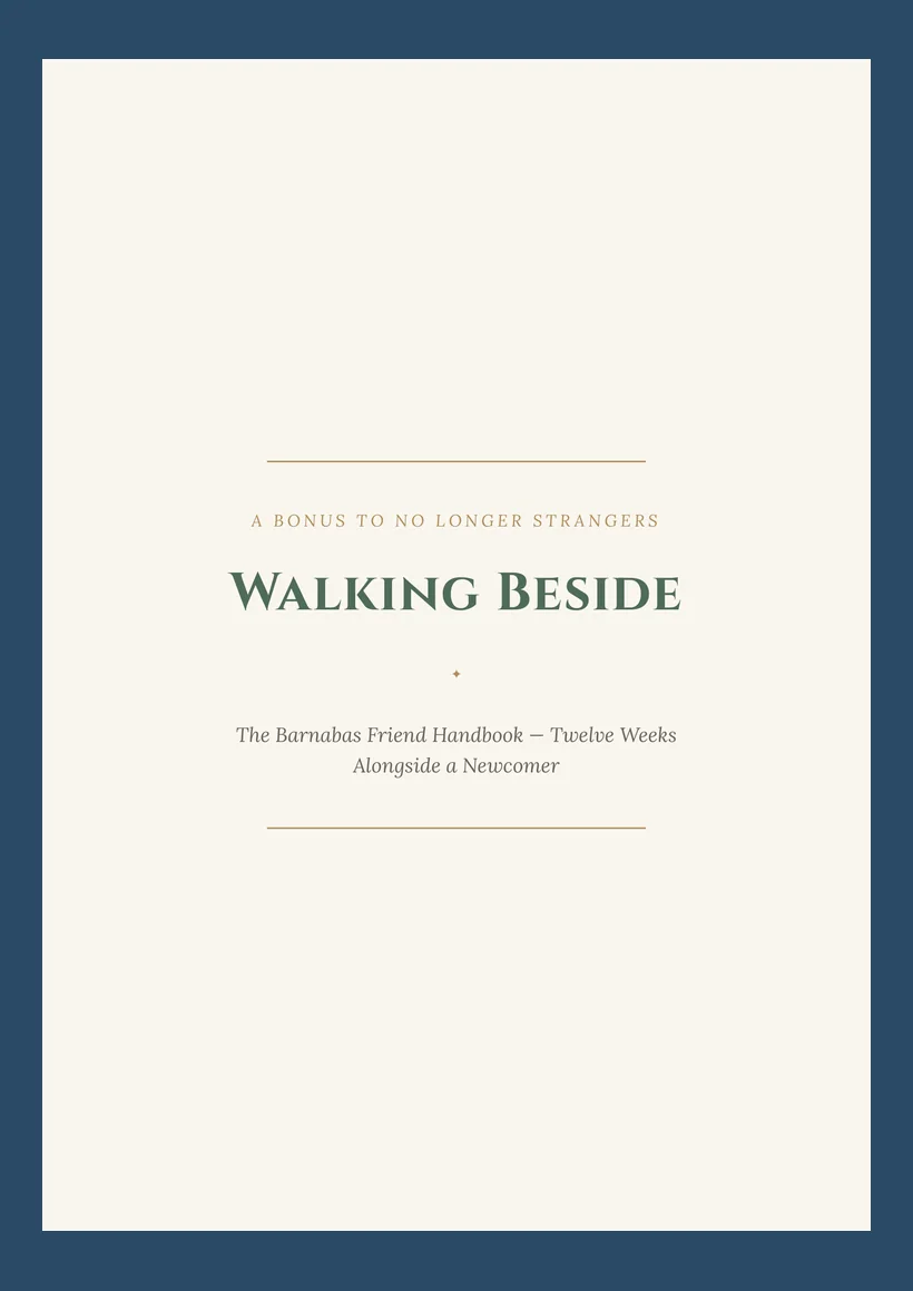 Walking Beside — The Barnabas Friend Handbook